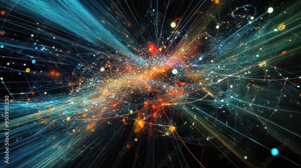 Poster cosmic explosion: a mesmerizing interstellar display
