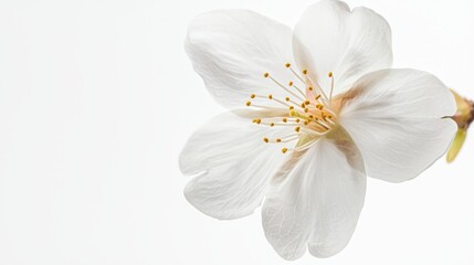 Naklejka premium Delicate white blossom