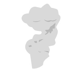 hand drawn black smoke illustration