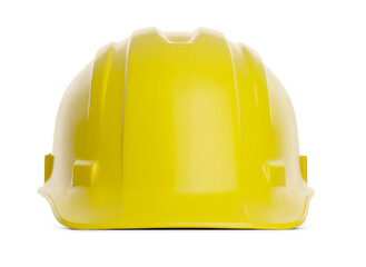 Fototapeta premium Yellow Construction Hard Hat Isolated. Transparent PNG.