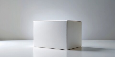 Obraz premium of a blank retail product box, perfect for showcasing branding and packaging designs