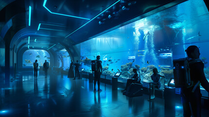 Innovative Learning: Futuristic Underwater Research Lecture Room