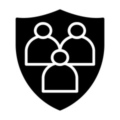 family protection Solid icon