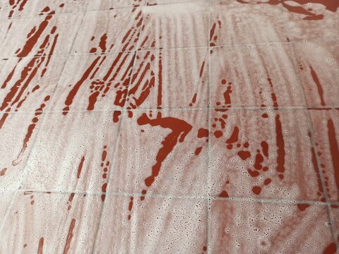 Abstract background. Foamy red floor.