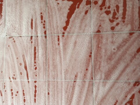 Abstract background. Foamy red floor.