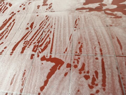 Abstract background. Foamy red floor.
