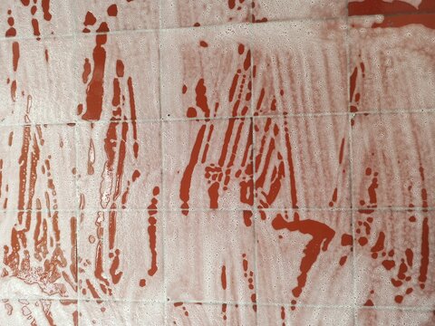Abstract background. Foamy red floor.