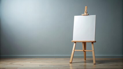 An easel with a blank canvas ready for creativity