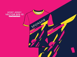 Sports jersey design vector. Soccer jersey template
