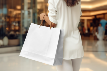 Shopping bag png, transprent mockup