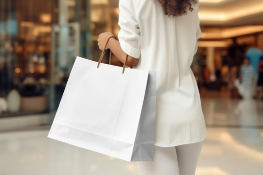 Shopping bag png, transprent mockup