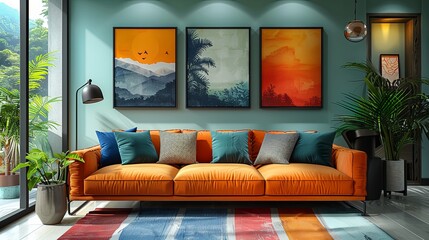 Abstract decorative painting hanging picture background image