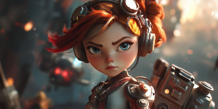 Fototapeta A character from the game. Website header or desktop wallpaper.