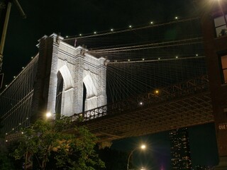 ブルックリン橋の夜景