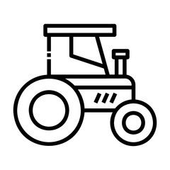 tractor Line Icon