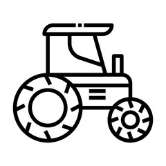 tractor Line Icon