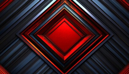 Obraz premium Red and Blue Geometric Abstract Pattern with Diagonal Stripes