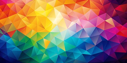 Fototapeta premium Colorful abstract background with geometric shapes in a 2D design