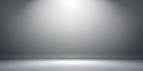 Grey gradient studio wall background with soft lighting, perfect for abstract concepts and design projects