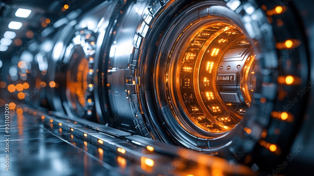 Poster futuristic financial vault with holographic locks - cutting-edge security in modern finance c4d rend