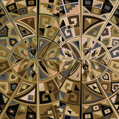 Ancient colorful shape Background illustration