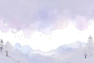 Dreamy watercolor night sky png paint texture overlay, transparent background