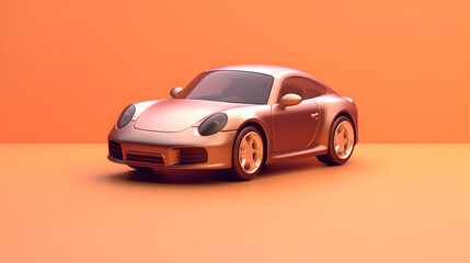 Obraz premium Luxury Car 3d cartoon style