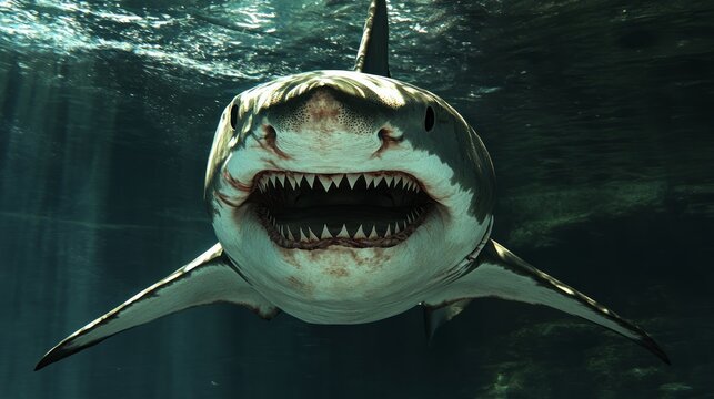 Based on the image you sent me, the shark in the image is a great white shark