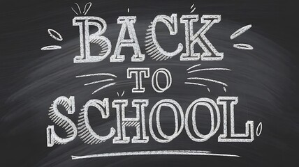 Colorful, back to school, poster, banner, message on blackboard with books and chalks - education concept, perfect for illustrating the excitement and preparation for a new academic year
