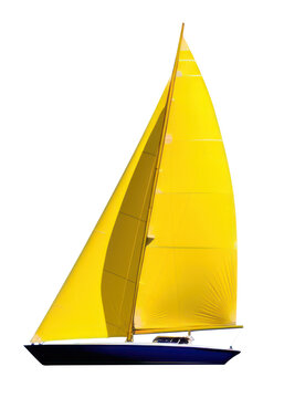 recommend clip art: PNG Yellow sailboat, transparent background