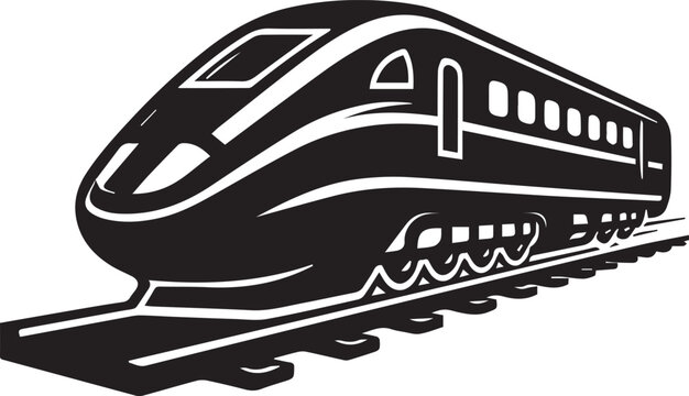 recommend clip art: Bullet train vector silhouette vector, bullet train icon clip art