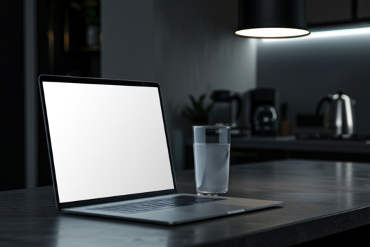 PNG laptop screen mockup, transparent design - Powered by Adobe