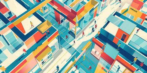 Abstract Pattern: Retail Spaces Per Capita Across European Cities