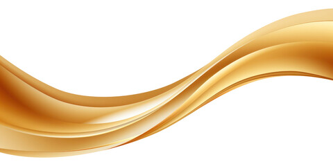 Obraz premium PNG abstract golden wave border, transparent background