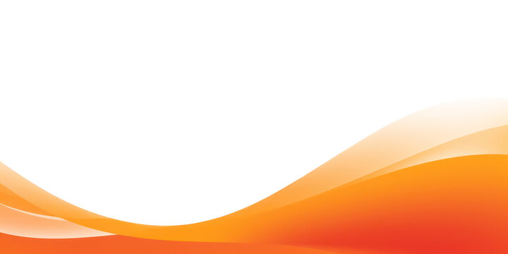 PNG abstract orange wave border, transparent background