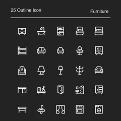 set of user interface icon design, with white lines and various shapes