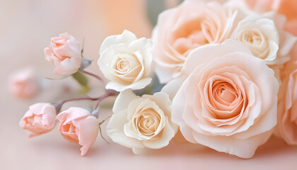 A solid color, like beige or soft pink, that provides a clean and unintrusive backdrop