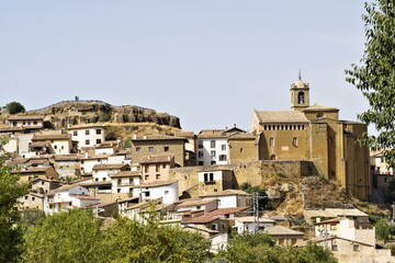 view of the town of murillo de gallego in the province of zaragoza