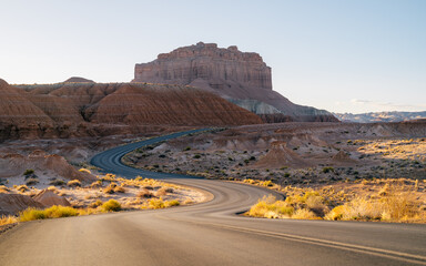 Winding Road in a Rocky Landscape