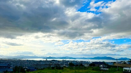 landscape with clouds