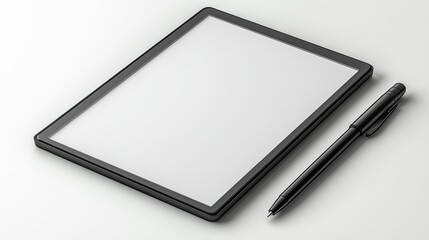Digital notepad with handwriting recognition, ultra-thin with e-ink screen, under bright light