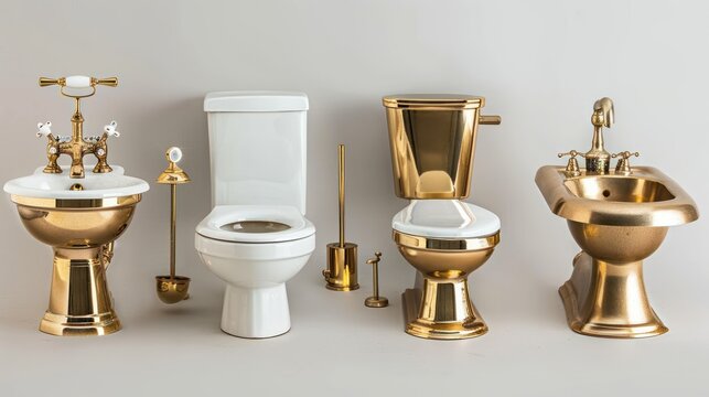 Golden Bathroom Fixtures