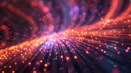 Obraz premium Dynamic Motion. Abstract background showcasing vibrant moving lines for fiber art