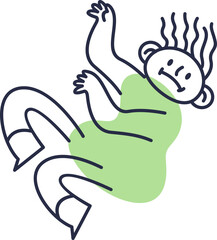 Obraz premium Abstract Shape Character Illustration