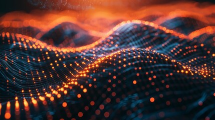 Musical Stream. Big Data Visualization concept