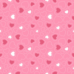 seamless pattern with hearts