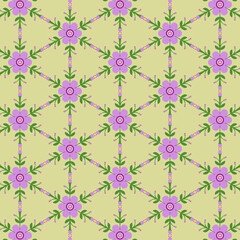 seamless pattern with flowers
