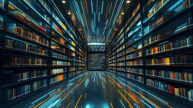 87. A tech-savvy librarian managing digital resources and electronic databases