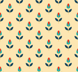 seamless pattern with flowers