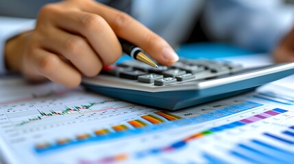 Business audit stock financial finance management on analysis data strategy with graph accounting marketing or report chart economy investment research profit concept.